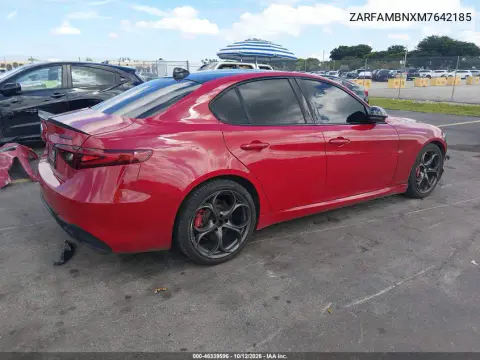 2021 Alfa Romeo Giulia Ti Sport Rwd VIN ZARFAMBNXM7642185 фото 4