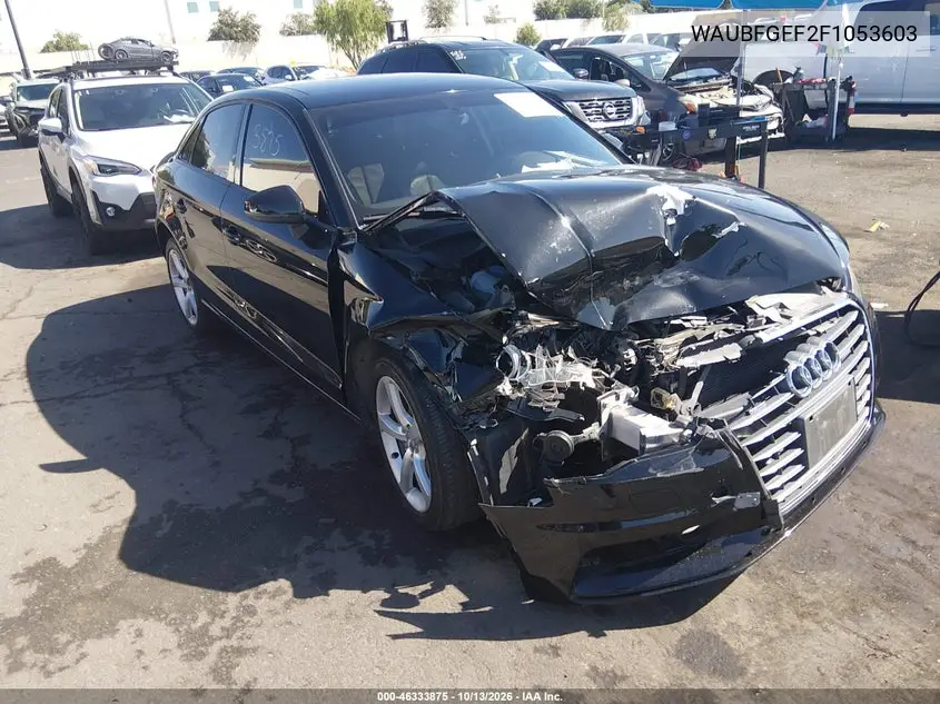 WAUBFGFF2F1053603 — 2015 Audi A3, фото 2 с аукциона IAAI, Передняя часть справа