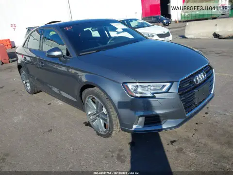 2018 Audi A3 2.0T Premium/2.0T Tech Premium VIN WAUB8GFF3J1041138 фото 2