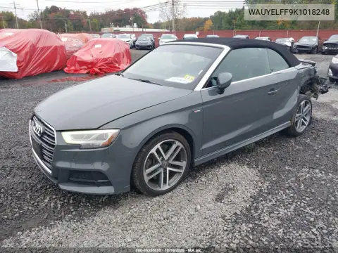 WAUYELFF9K1018248 — 2019 Audi A3, photo 3 from IAAI, Rear end