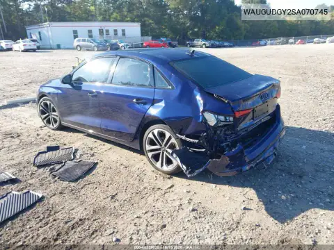 WAUGUDGY2SA070745 — 2025 Audi A3, ფოტო 3, IAAI, უკანა ნაწილი