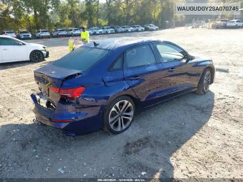WAUGUDGY2SA070745 — 2025 Audi A3, ფოტო 4, IAAI, უკანა ნაწილი