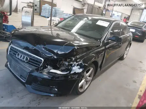 2010 Audi A4 2.0T Premium VIN WAUFFAFL4AN043757 фото 3