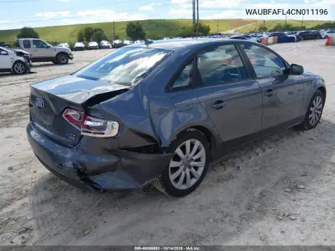 WAUBFAFL4CN011196 — 2012 Audi A4, photo 5 from IAAI, Right rear