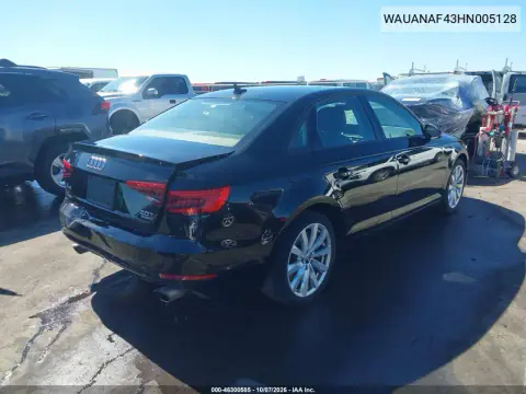 2017 Audi A4 2.0T Premium VIN WAUANAF43HN005128 фото 5