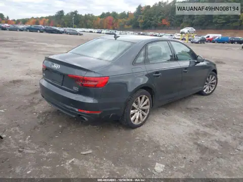 WAUANAF49HN008194 — 2017 Audi A4, zdjęcie 5 z IAAI, Nie podano