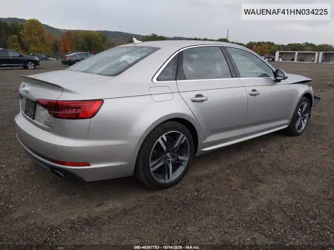 WAUENAF41HN034225 — 2017 Audi A4, фото 5 с аукциона IAAI, Передняя часть