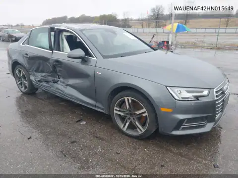 WAUENAF42HN015649 — 2017 Audi A4, ЕСТЕСТВЕННЫЙ ИЗНОС, фото до ремонта