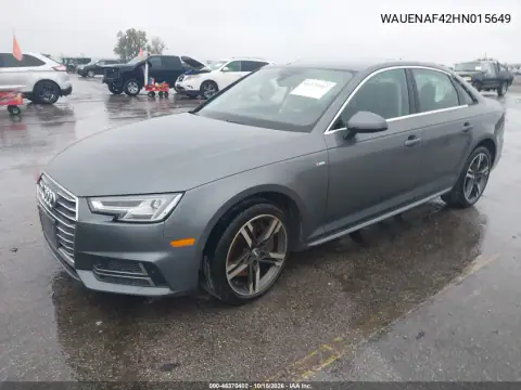 WAUENAF42HN015649 — 2017 Audi A4, фото 2 с аукциона IAAI 27.10.2026, ЕСТЕСТВЕННЫЙ ИЗНОС