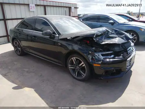 WAULMAF41JA092911 — 2018 Audi A4, Przód, zdjęć przed naprawą