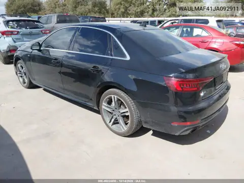 WAULMAF41JA092911 — 2018 Audi A4, ფოტო 3, IAAI, წინა ნაწილი