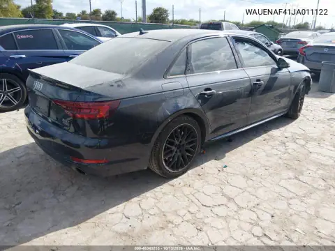 WAUENAF41JA011122 — 2018 Audi A4, фото 4 с аукциона IAAI, Передняя часть