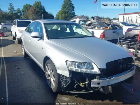WAUFGAFB9BN063377 — 2011 Audi A6, Przód, zdjęć przed naprawą