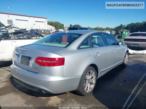 WAUFGAFB9BN063377 — 2011 Audi A6, foto 5 de IAAI, Parte delantera
