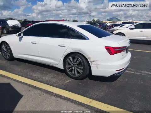 WAUE8AF2XLN072597 — 2020 Audi A6, фото 4 с аукциона IAAI, задняя часть слева