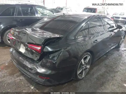 WAUL2AF24MN086781 — 2021 Audi A6, photo 5 from IAAI, Rear end