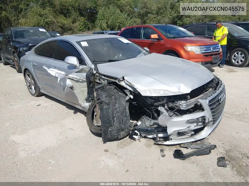 WAU2GAFCXCN045575 Audi A7 2012 — Normal wear damage, before-repair photo