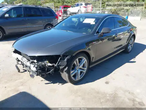 WAUW2BFCXHN043886 — 2017 Audi A7, foto 3 de IAAI, Parte delantera