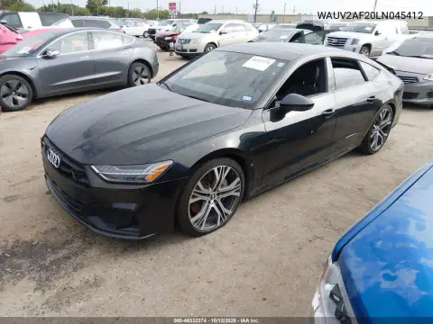 WAUV2AF20LN045412 — 2020 Audi A7, photo 2 from IAAI, Rear end
