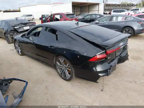 WAUV2AF20LN045412 — 2020 Audi A7, photo 3 from IAAI, Rear end