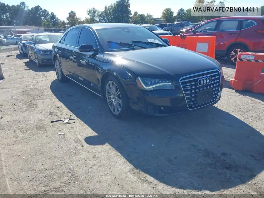 2011 Audi A8 L 4.2 VIN WAURVAFD7BN014411 фото 2
