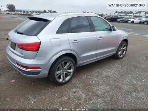 WA1GFCFS6GR021040 — 2016 Audi Q3, фото 4 с аукциона IAAI 19.10.2026, Естественный износ