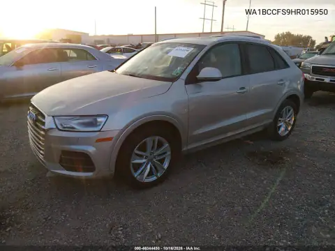 WA1BCCFS9HR015950 — 2017 Audi Q3, photo 2 from IAAI, Normal wear