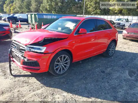 WA1HCCFS3JR033148 — 2018 Audi Q3, photo 3 from IAAI, Front end