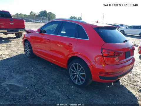 WA1HCCFS3JR033148 — 2018 Audi Q3, photo 4 from IAAI, Front end