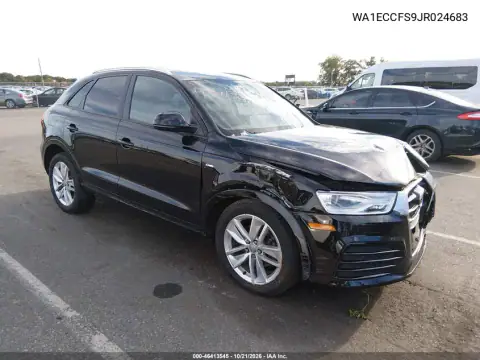WA1ECCFS9JR024683 — 2018 Audi Q3, Front end, before-repair photos