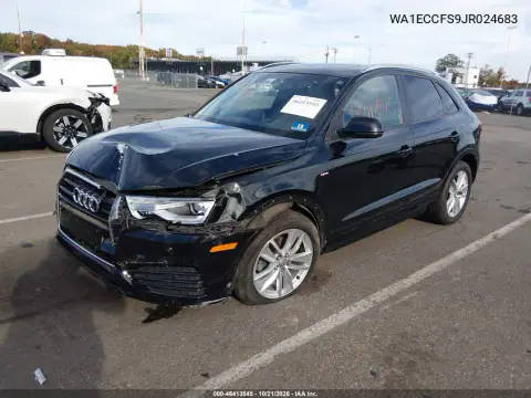 WA1ECCFS9JR024683 — 2018 Audi Q3, photo 3 from IAAI, Front end