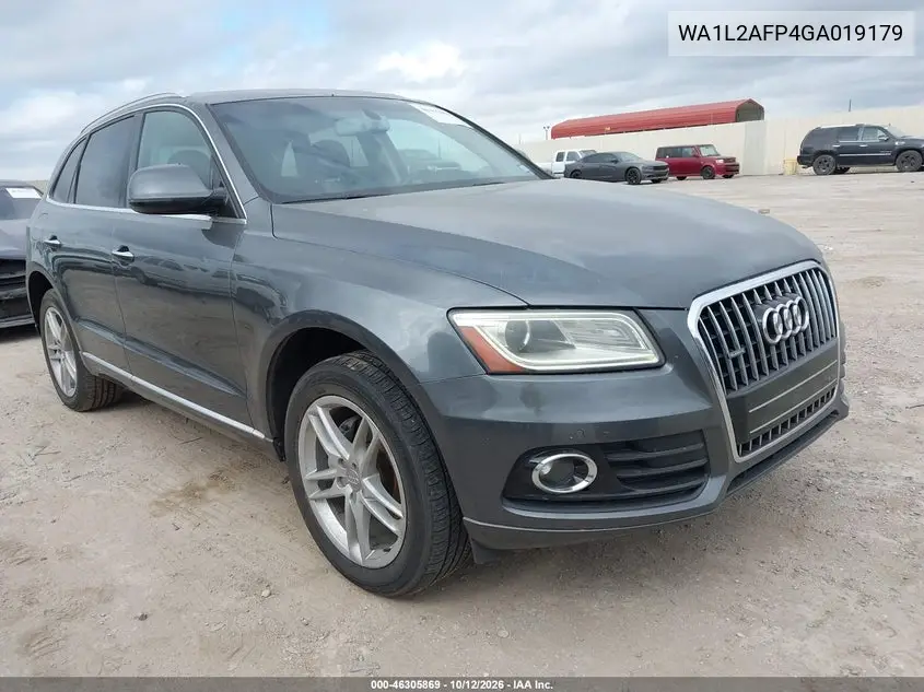 WA1L2AFP4GA019179 — 2016 Audi Q5, foto 2 de IAAI, Granizo