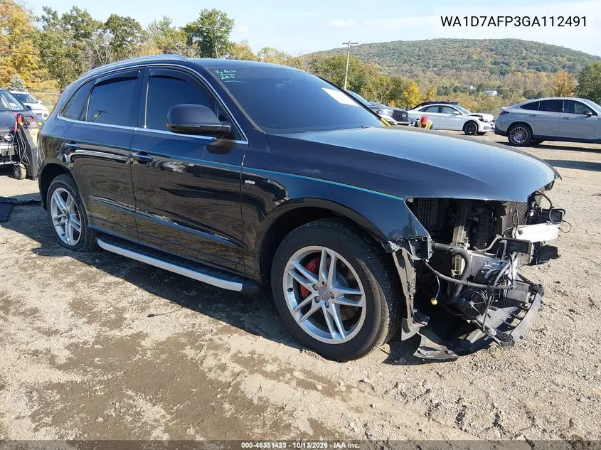 WA1D7AFP3GA112491 — 2016 Audi Q5, фото 2 с аукциона IAAI, Передняя часть