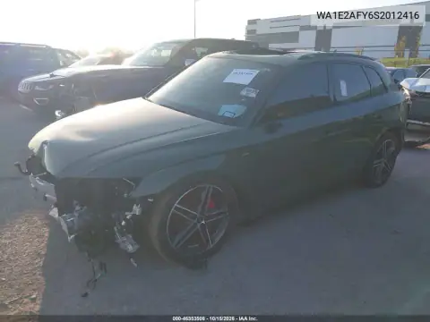 WA1E2AFY6S2012416 — 2025 Audi Q5, photo 2 from IAAI, Front end