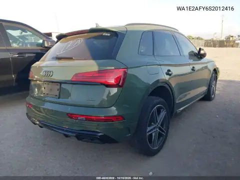 WA1E2AFY6S2012416 — 2025 Audi Q5, photo 4 from IAAI, Front end