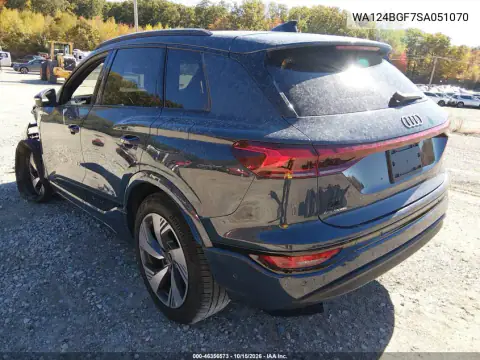 WA124BGF7SA051070 — 2025 Audi Q6 E-Tron, фото 3 с аукциона IAAI, передняя часть слева