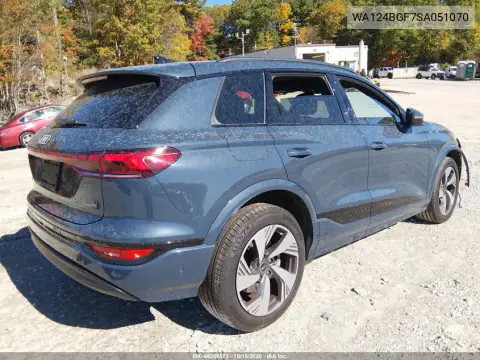 WA124BGF7SA051070 — 2025 Audi Q6 E-Tron, фото 4 с аукциона IAAI, передняя часть слева