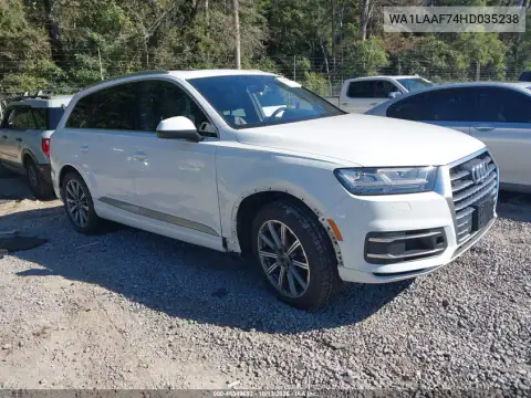 WA1LAAF74HD035238 — 2017 Audi Q7, photo 2 from IAAI, Front end