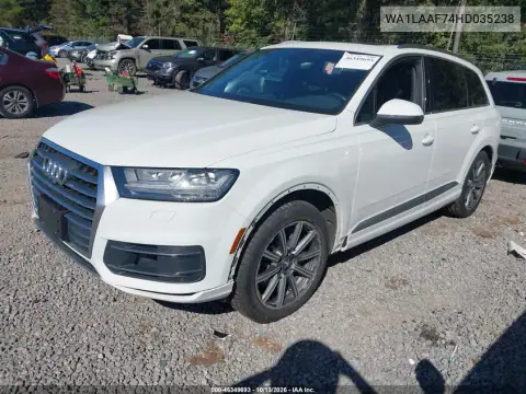 WA1LAAF74HD035238 — 2017 Audi Q7, photo 3 from IAAI, Front end
