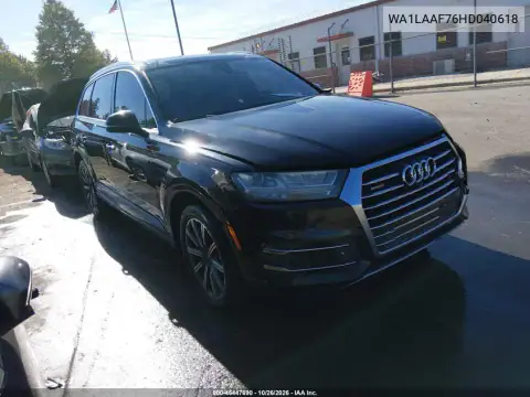 WA1LAAF76HD040618 — 2017 Audi Q7, Przód, zdjęć przed naprawą