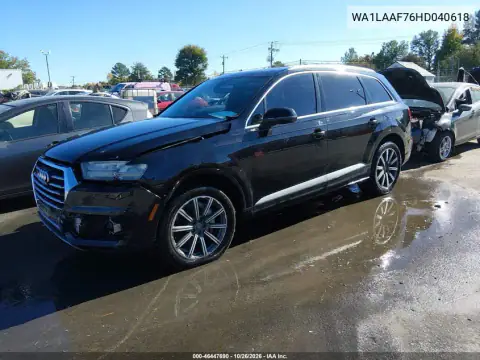 WA1LAAF76HD040618 — 2017 Audi Q7, фото 2 с аукциона IAAI, ПЕРЕДНЯЯ ЧАСТЬ