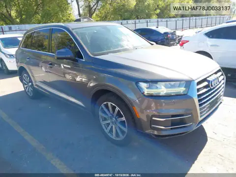 WA1LHAF78JD033137 — 2018 Audi Q7, ЗАДНЯЯ ЧАСТЬ, фото до ремонта