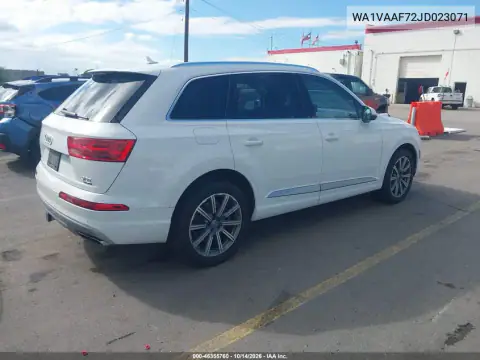 WA1VAAF72JD023071 — 2018 Audi Q7, фото 5 с аукциона IAAI 22.10.2026, Естественный износ
