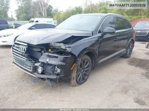 WA1VAAF71JD032828 — 2018 Audi Q7, фото 3 с аукциона IAAI, ПЕРЕДНЯЯ ЧАСТЬ