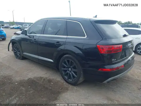 WA1VAAF71JD032828 — 2018 Audi Q7, Передня частина, фото до ремонту