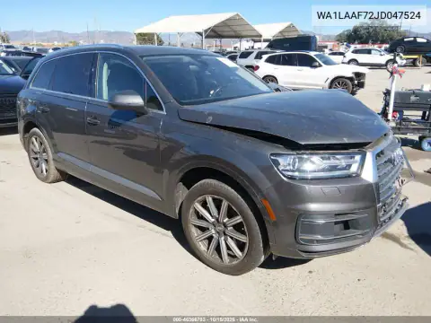 WA1LAAF72JD047524 — 2018 Audi Q7, Передня частина, фото до ремонту