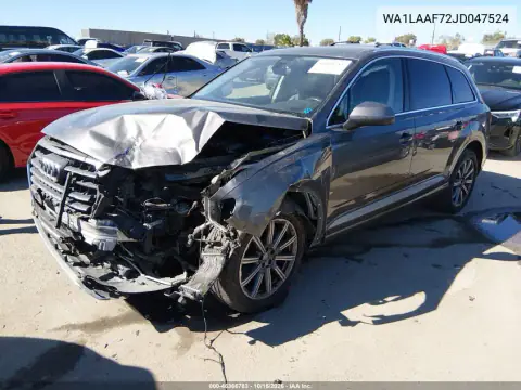 WA1LAAF72JD047524 — 2018 Audi Q7, zdjęcie 3 z IAAI, Przód