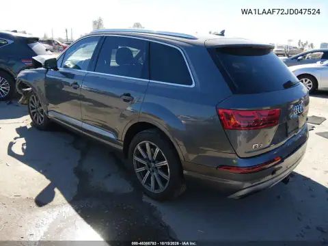 WA1LAAF72JD047524 — 2018 Audi Q7, zdjęcie 4 z IAAI, Przód