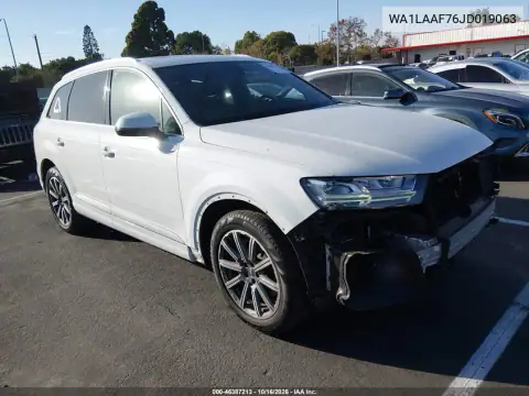 WA1LAAF76JD019063 — 2018 Audi Q7, Front end, before-repair photos