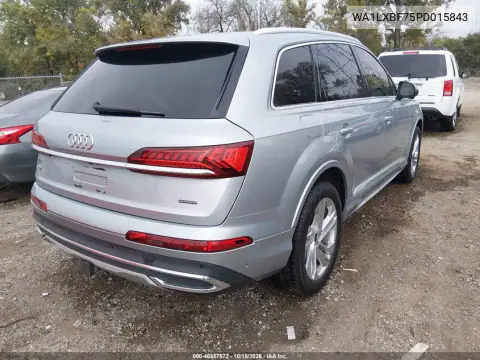 WA1LXBF75PD015843 — 2023 Audi Q7, фото 5 с аукциона IAAI, ПЕРЕДНЯЯ ЧАСТЬ